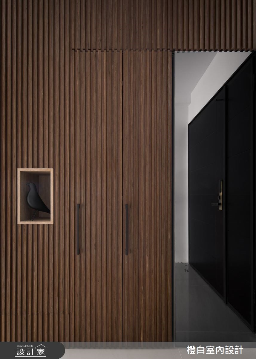 50坪新成屋(5年以下)＿現代風玄關案例圖片＿橙白室內裝修設計工程有限公司＿橙白_61台中文南仰真之3