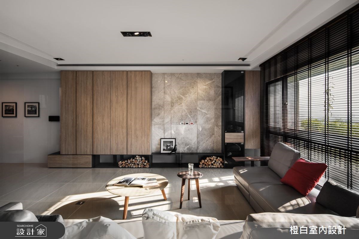 50坪新成屋(5年以下)＿現代風客廳案例圖片＿橙白室內裝修設計工程有限公司＿橙白_61台中文南仰真之16