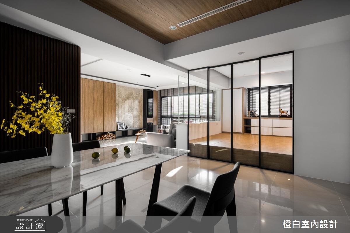 50坪新成屋(5年以下)＿現代風餐廳案例圖片＿橙白室內裝修設計工程有限公司＿橙白_61台中文南仰真之21