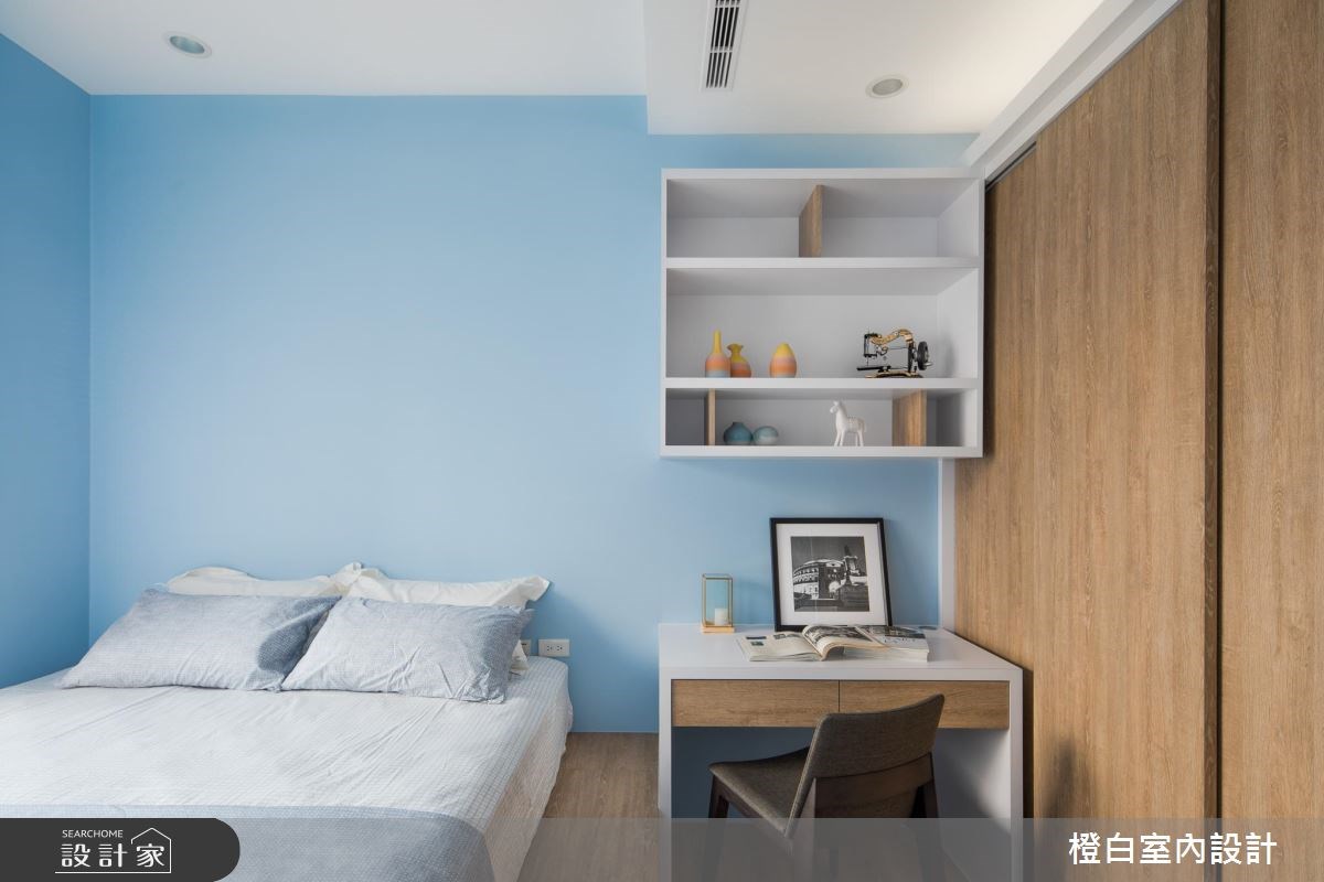50坪新成屋(5年以下)＿現代風臥室案例圖片＿橙白室內裝修設計工程有限公司＿橙白_61台中文南仰真之26