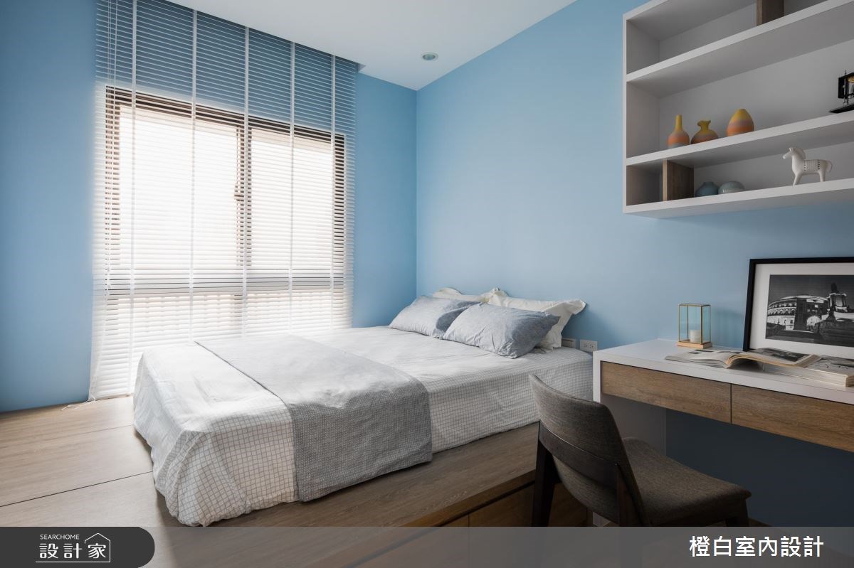 50坪新成屋(5年以下)＿現代風臥室案例圖片＿橙白室內裝修設計工程有限公司＿橙白_61台中文南仰真之27