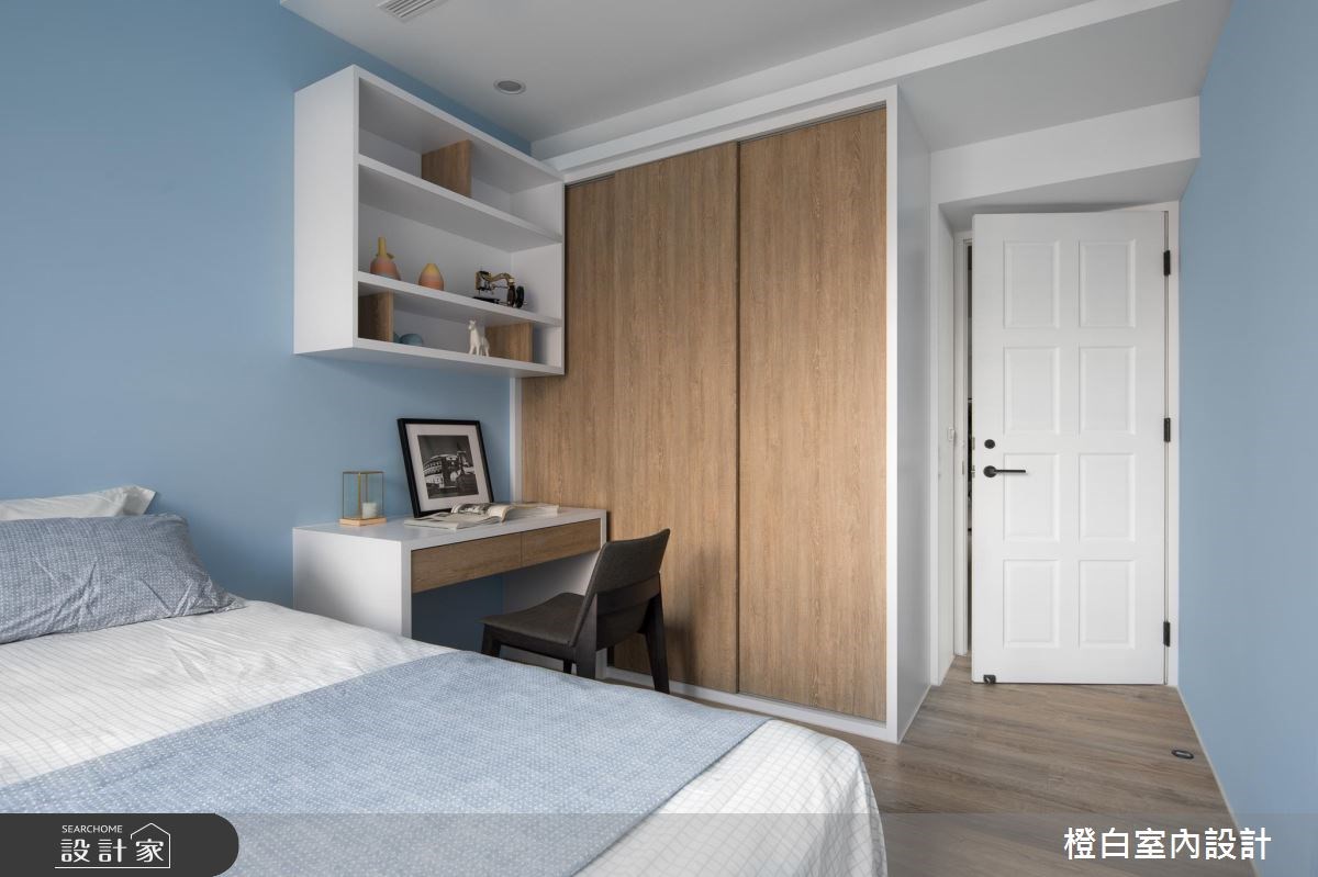 50坪新成屋(5年以下)＿現代風臥室案例圖片＿橙白室內裝修設計工程有限公司＿橙白_61台中文南仰真之28