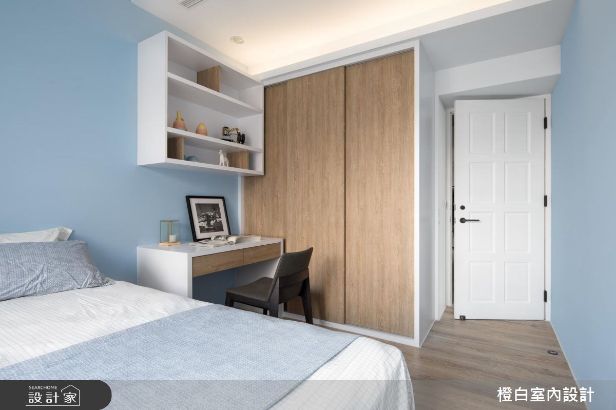 50坪新成屋(5年以下)＿現代風臥室案例圖片＿橙白室內裝修設計工程有限公司＿橙白_61台中文南仰真之29