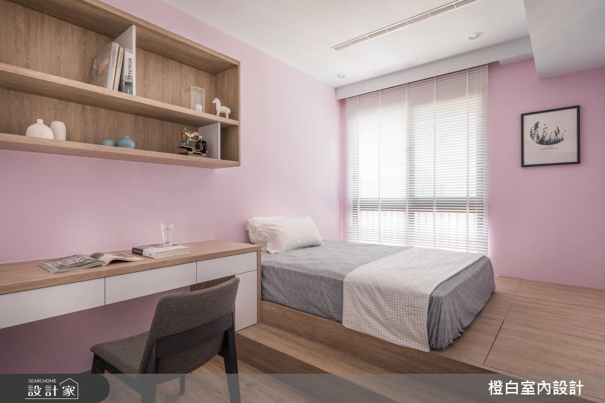 50坪新成屋(5年以下)＿現代風臥室案例圖片＿橙白室內裝修設計工程有限公司＿橙白_61台中文南仰真之30