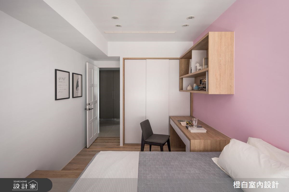 50坪新成屋(5年以下)＿現代風臥室案例圖片＿橙白室內裝修設計工程有限公司＿橙白_61台中文南仰真之31