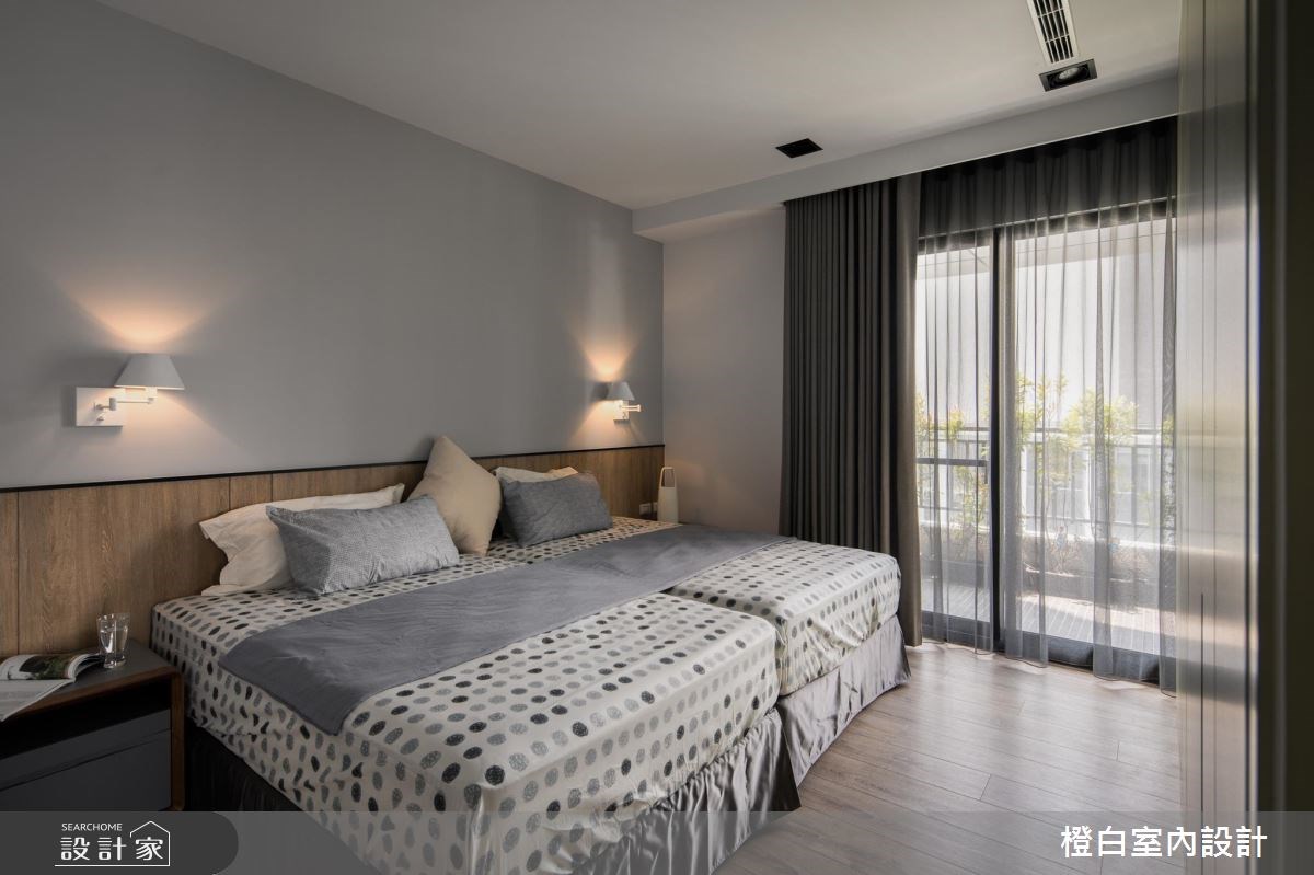 50坪新成屋(5年以下)＿現代風臥室案例圖片＿橙白室內裝修設計工程有限公司＿橙白_61台中文南仰真之35