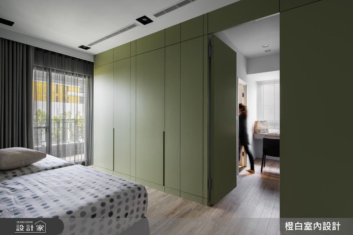 50坪新成屋(5年以下)＿現代風臥室案例圖片＿橙白室內裝修設計工程有限公司＿橙白_61台中文南仰真之36