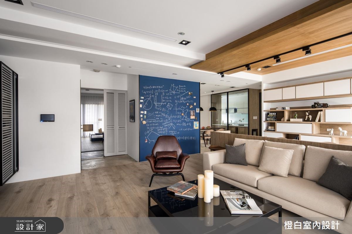 45坪新成屋(5年以下)＿混搭風客廳案例圖片＿橙白室內裝修設計工程有限公司＿橙白_62首富之3