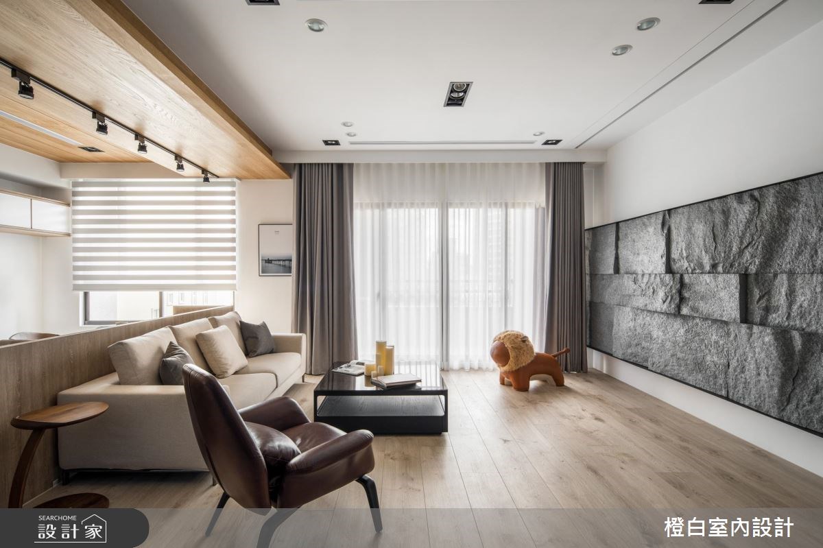 45坪新成屋(5年以下)＿混搭風客廳案例圖片＿橙白室內裝修設計工程有限公司＿橙白_62首富之8