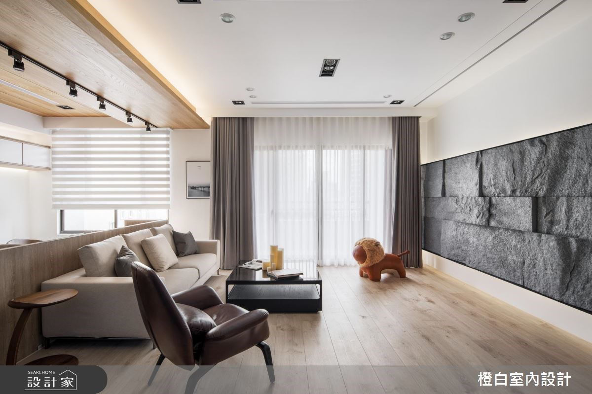 45坪新成屋(5年以下)＿混搭風客廳案例圖片＿橙白室內裝修設計工程有限公司＿橙白_62首富之9