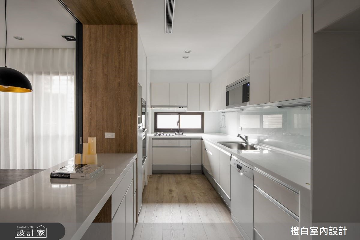 45坪新成屋(5年以下)＿混搭風廚房案例圖片＿橙白室內裝修設計工程有限公司＿橙白_62首富之23