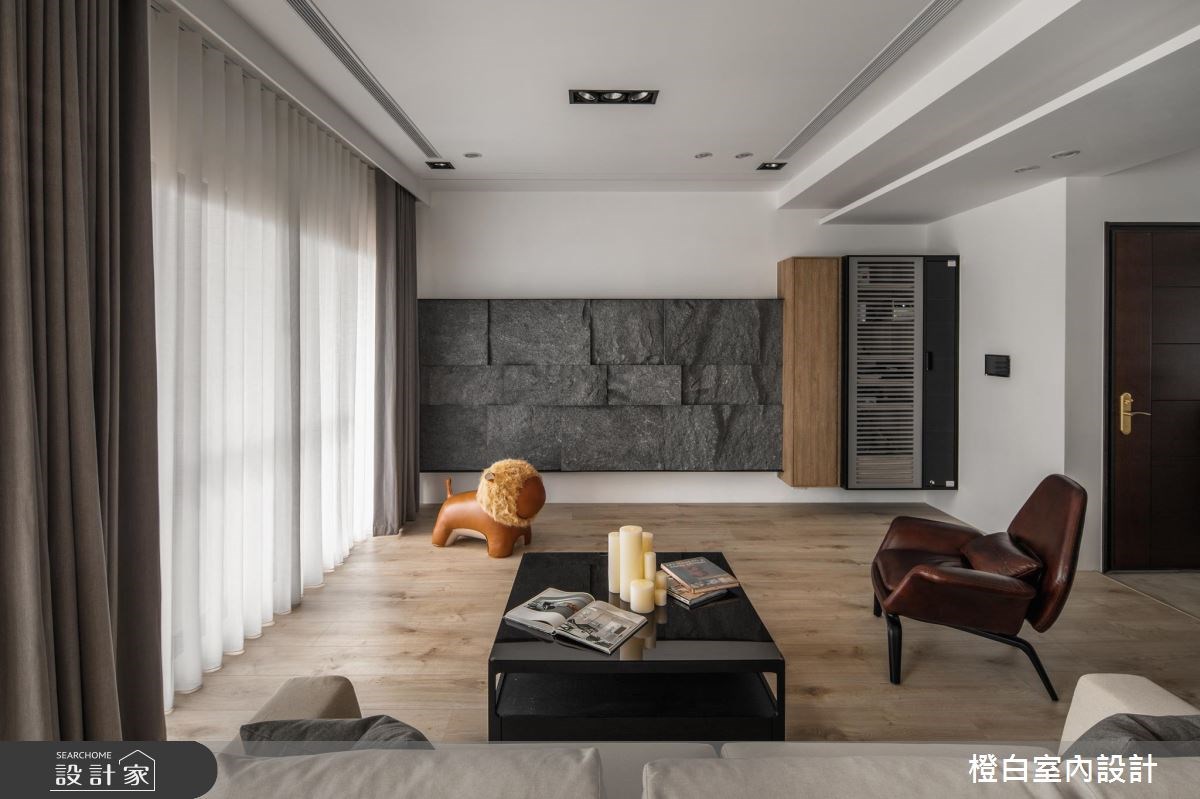 45坪新成屋(5年以下)＿混搭風客廳案例圖片＿橙白室內裝修設計工程有限公司＿橙白_62首富之30