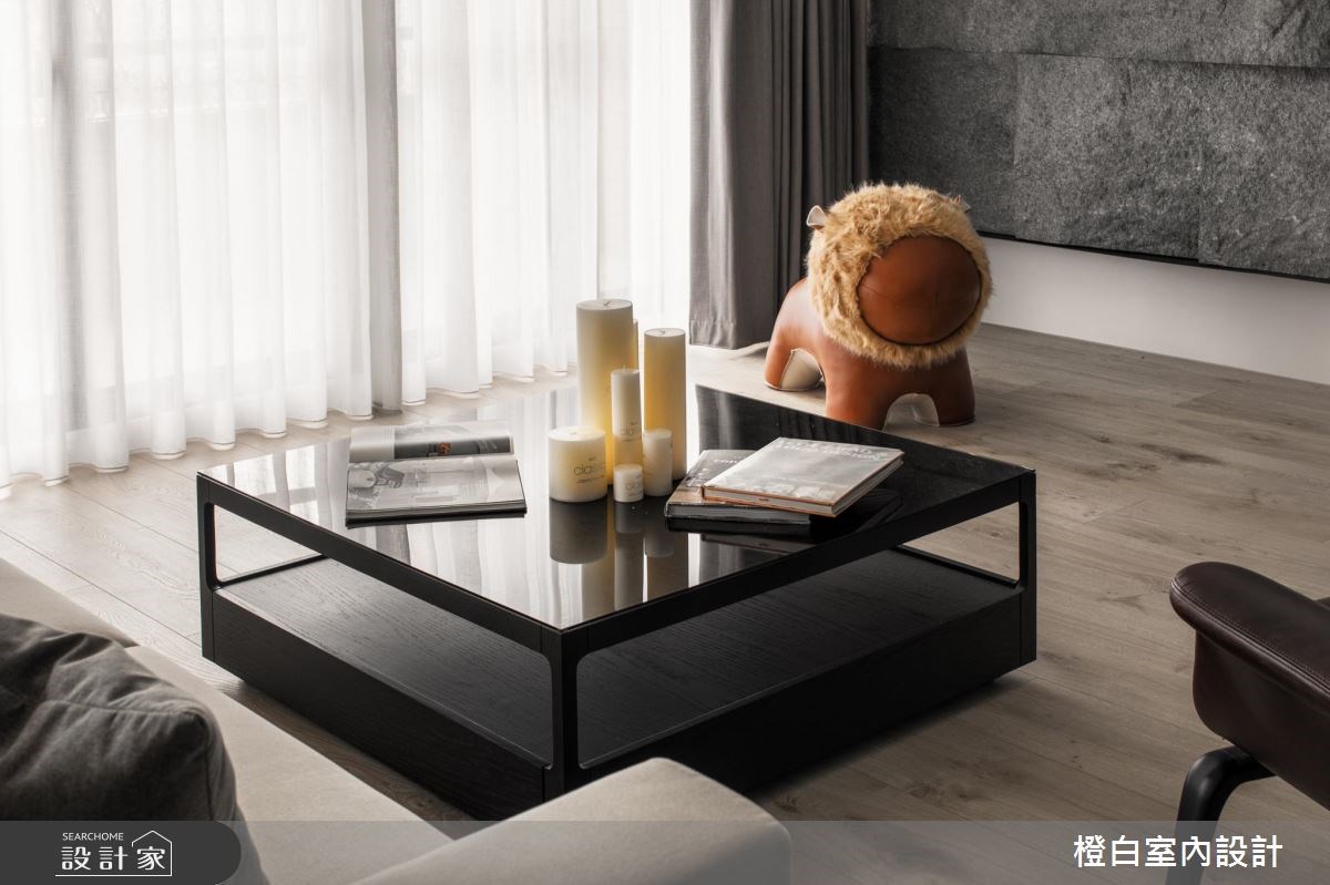 45坪新成屋(5年以下)＿混搭風客廳案例圖片＿橙白室內裝修設計工程有限公司＿橙白_62首富之32