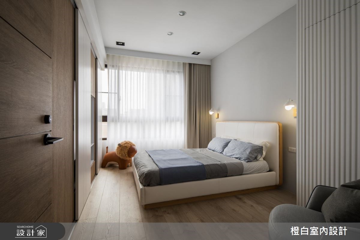 45坪新成屋(5年以下)＿混搭風臥室案例圖片＿橙白室內裝修設計工程有限公司＿橙白_62首富之38