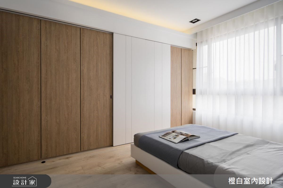 45坪新成屋(5年以下)＿混搭風臥室案例圖片＿橙白室內裝修設計工程有限公司＿橙白_62首富之40