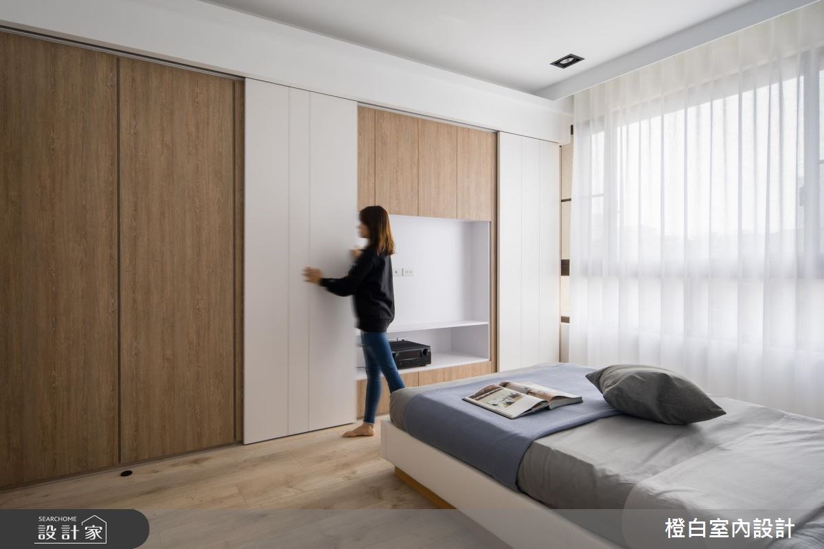 45坪新成屋(5年以下)＿混搭風臥室案例圖片＿橙白室內裝修設計工程有限公司＿橙白_62首富之41