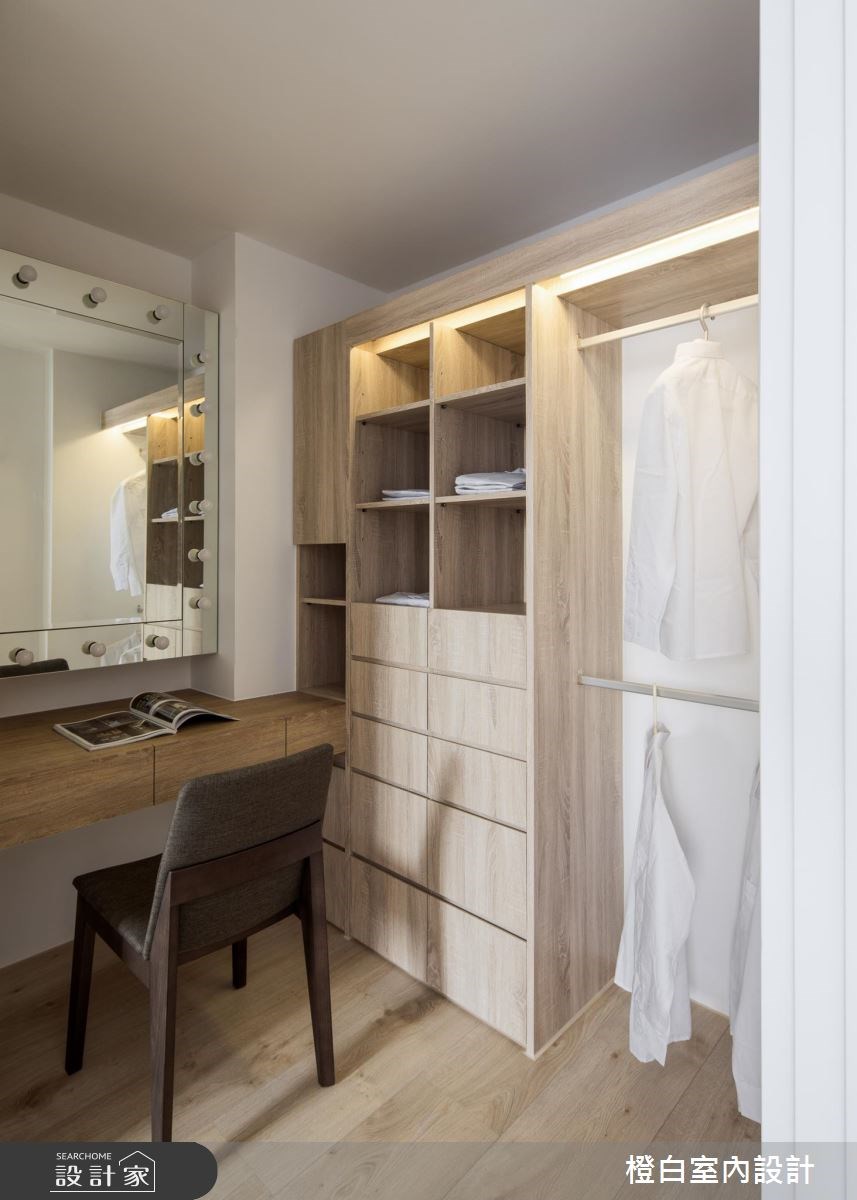 45坪新成屋(5年以下)＿混搭風更衣間案例圖片＿橙白室內裝修設計工程有限公司＿橙白_62首富之45