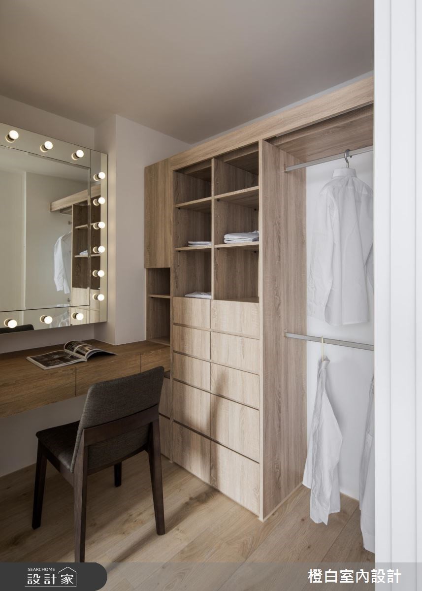 45坪新成屋(5年以下)＿混搭風更衣間案例圖片＿橙白室內裝修設計工程有限公司＿橙白_62首富之46