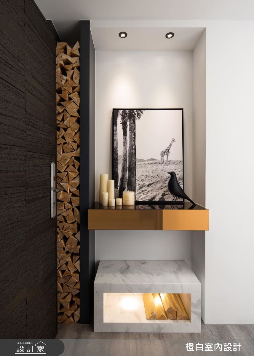 14坪老屋(16~30年)＿簡約風玄關案例圖片＿橙白室內裝修設計工程有限公司＿橙白_63國賓藝術之2