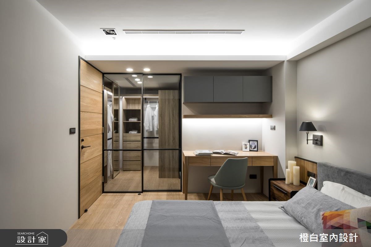 30坪老屋(16~30年)＿現代風臥室更衣間案例圖片＿橙白室內裝修設計工程有限公司＿橙白_64翡翠雙星之20