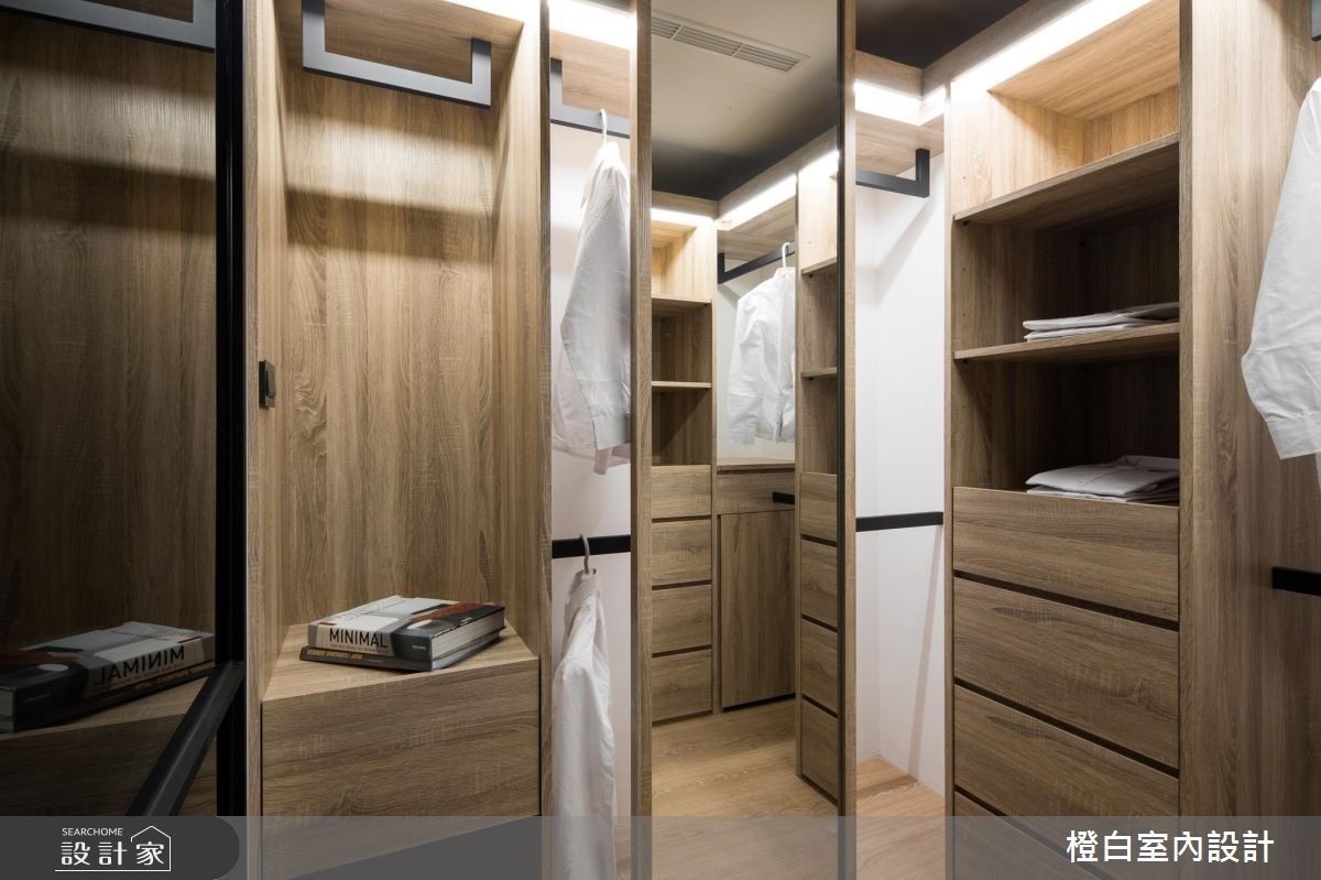 30坪老屋(16~30年)＿現代風更衣間案例圖片＿橙白室內裝修設計工程有限公司＿橙白_64翡翠雙星之21
