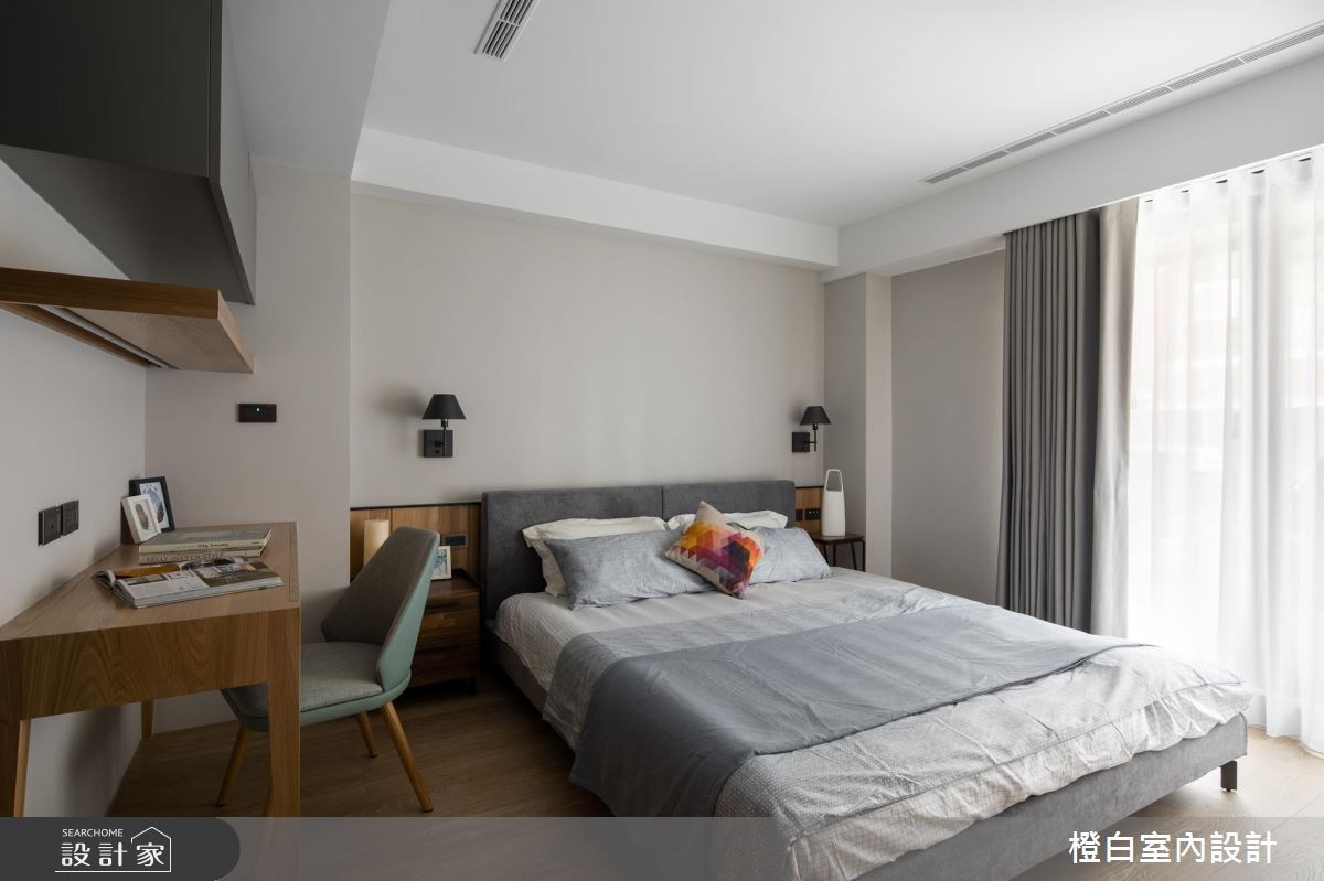 30坪老屋(16~30年)＿現代風臥室案例圖片＿橙白室內裝修設計工程有限公司＿橙白_64翡翠雙星之24
