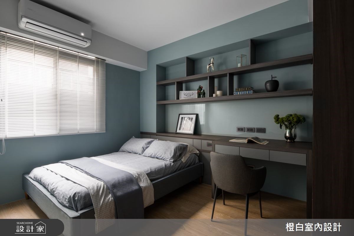 30坪老屋(16~30年)＿現代風臥室案例圖片＿橙白室內裝修設計工程有限公司＿橙白_64翡翠雙星之27