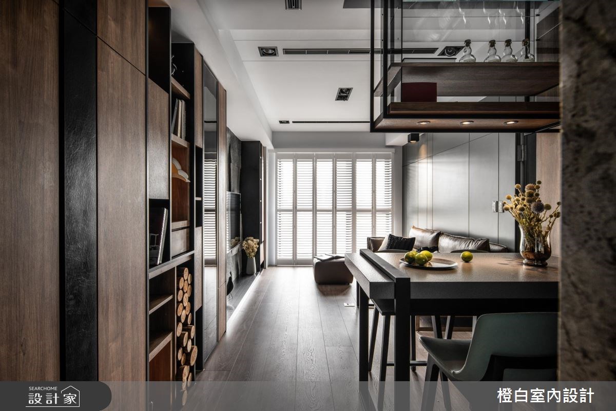 17坪新成屋(5年以下)＿現代風餐廳案例圖片＿橙白室內裝修設計工程有限公司＿橙白_66墨花香之5