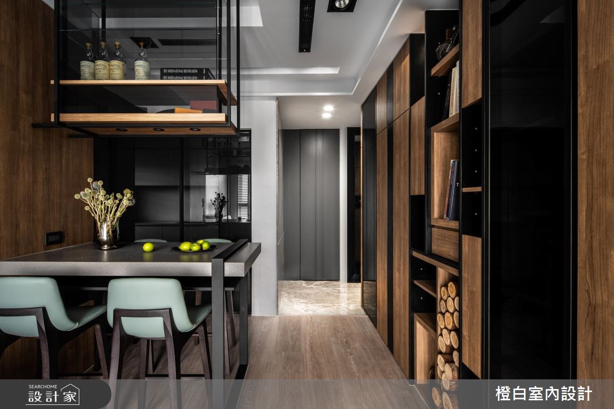 17坪新成屋(5年以下)＿現代風餐廳案例圖片＿橙白室內裝修設計工程有限公司＿橙白_66墨花香之13