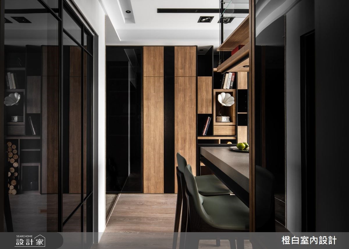 17坪新成屋(5年以下)＿現代風餐廳案例圖片＿橙白室內裝修設計工程有限公司＿橙白_66墨花香之14