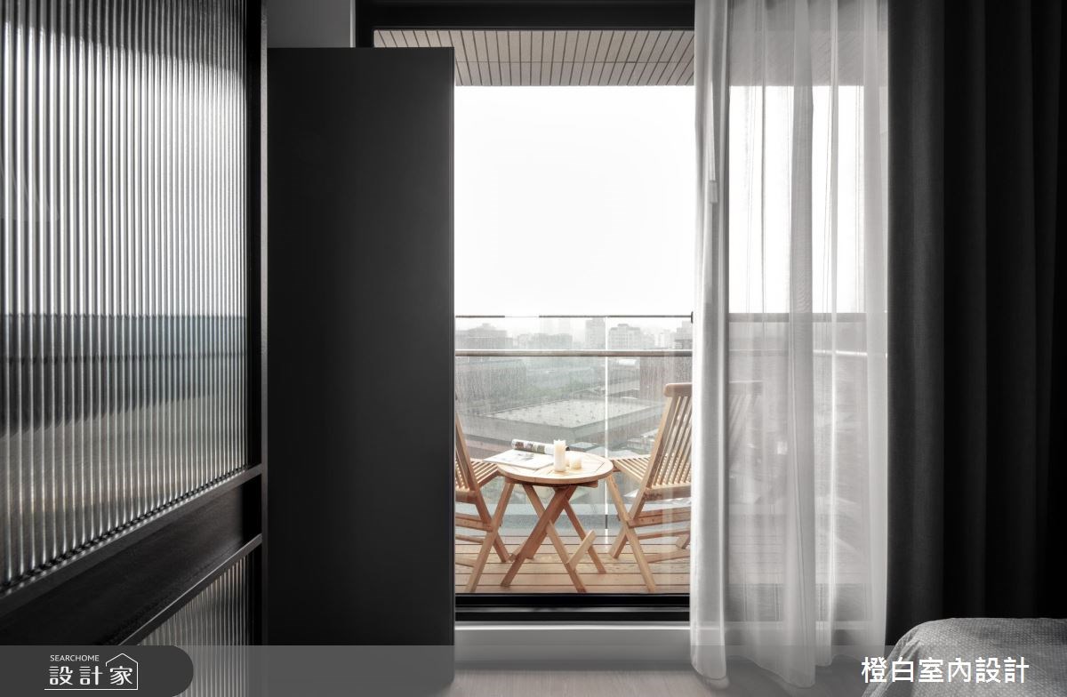 17坪新成屋(5年以下)＿現代風臥室案例圖片＿橙白室內裝修設計工程有限公司＿橙白_66墨花香之18