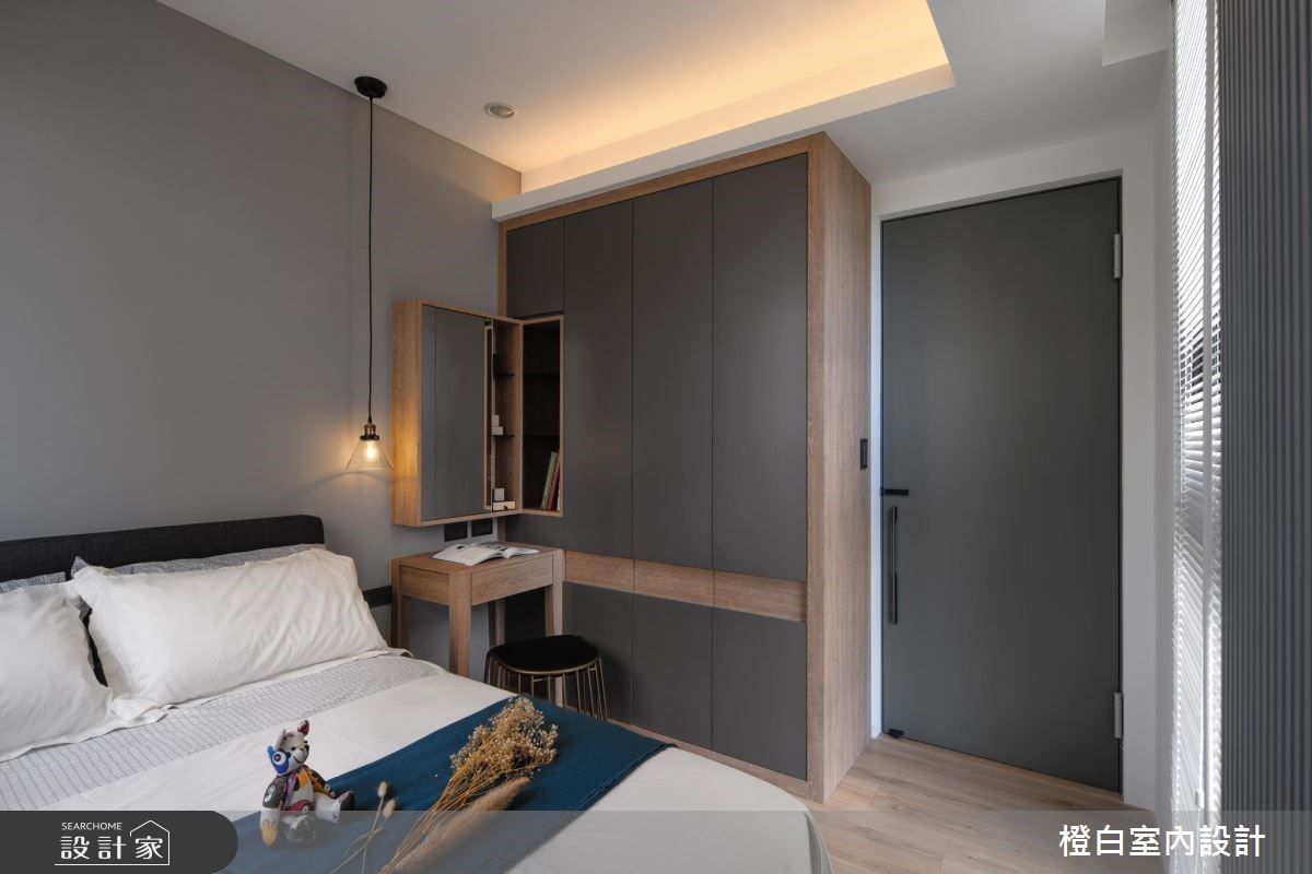 15坪新成屋(5年以下)＿現代風臥室案例圖片＿橙白室內裝修設計工程有限公司＿橙白_67國美大奇之23