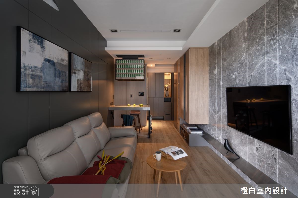 15坪新成屋(5年以下)＿現代風客廳案例圖片＿橙白室內裝修設計工程有限公司＿橙白_67國美大奇之24