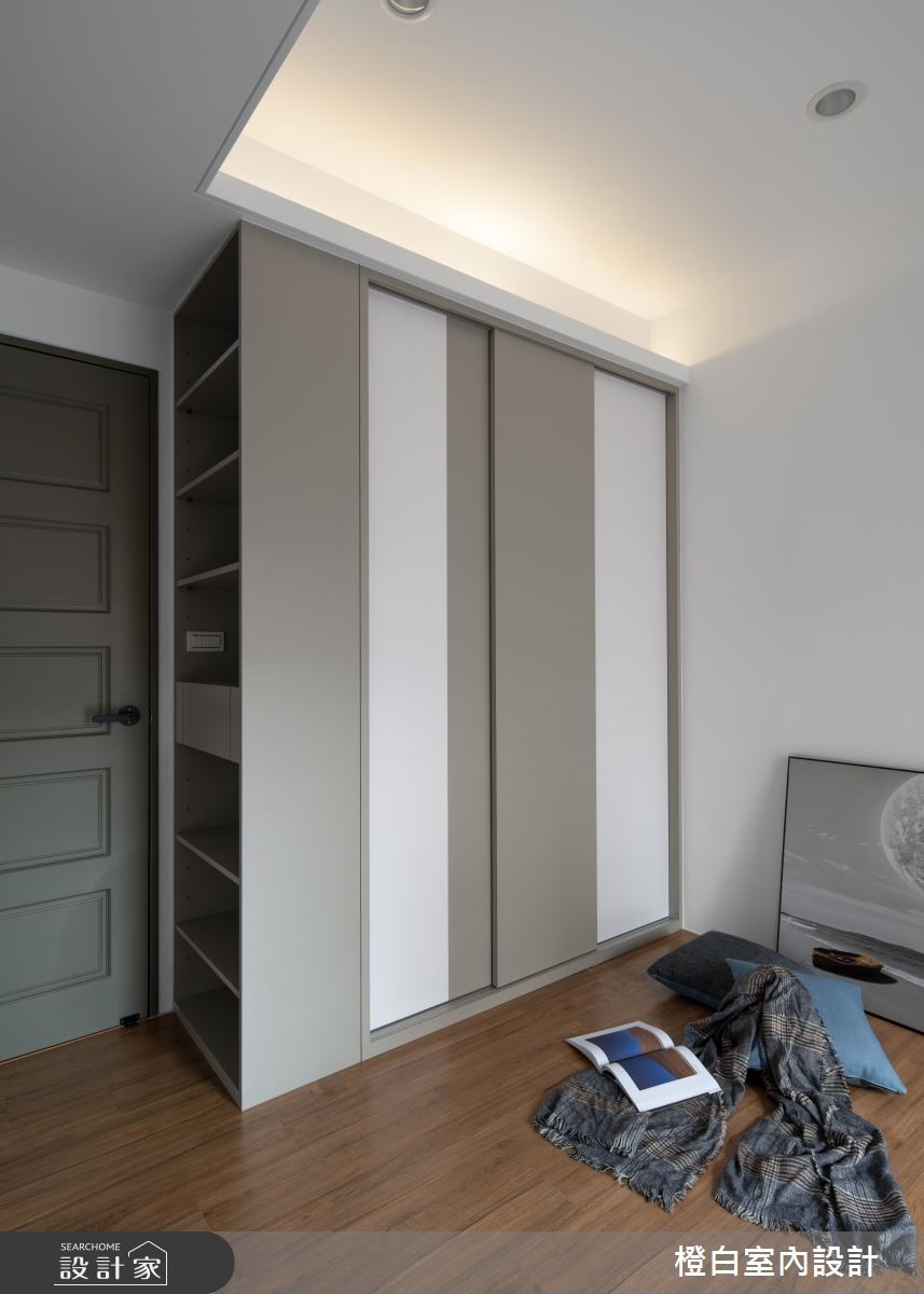33坪新成屋(5年以下)＿現代風臥室案例圖片＿橙白室內裝修設計工程有限公司＿橙白_68百城歡璽之21