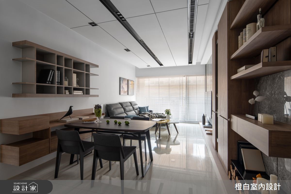 33坪新成屋(5年以下)＿現代風餐廳案例圖片＿橙白室內裝修設計工程有限公司＿橙白_68百城歡璽之4