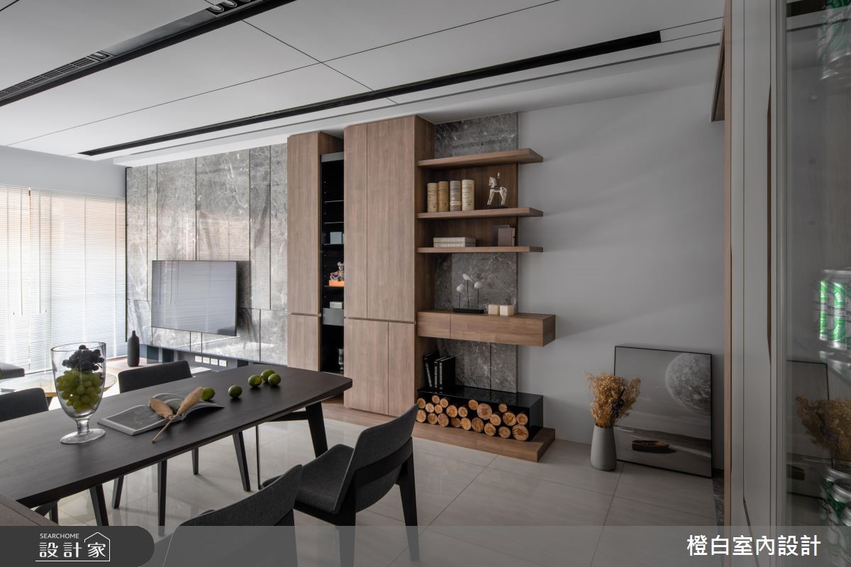 33坪新成屋(5年以下)＿現代風餐廳案例圖片＿橙白室內裝修設計工程有限公司＿橙白_68百城歡璽之18