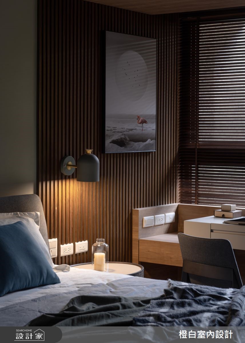 33坪新成屋(5年以下)＿現代風臥室案例圖片＿橙白室內裝修設計工程有限公司＿橙白_68百城歡璽之30