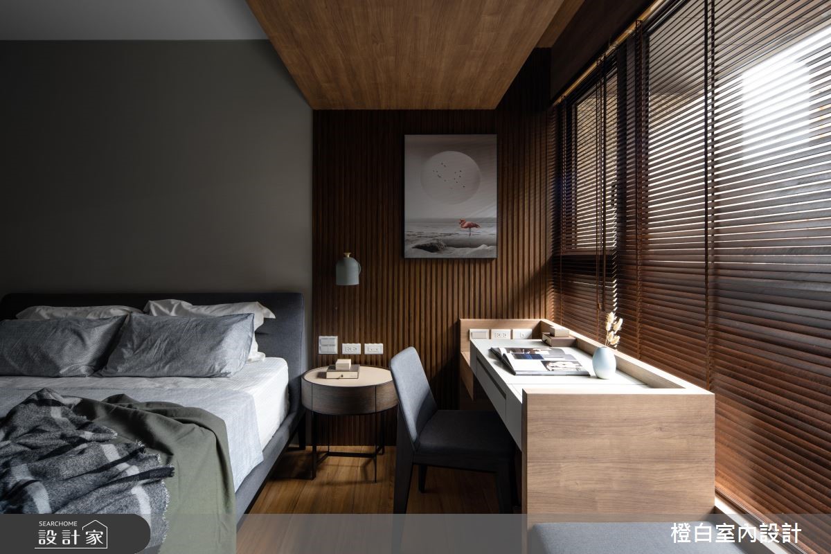 33坪新成屋(5年以下)＿現代風臥室案例圖片＿橙白室內裝修設計工程有限公司＿橙白_68百城歡璽之28