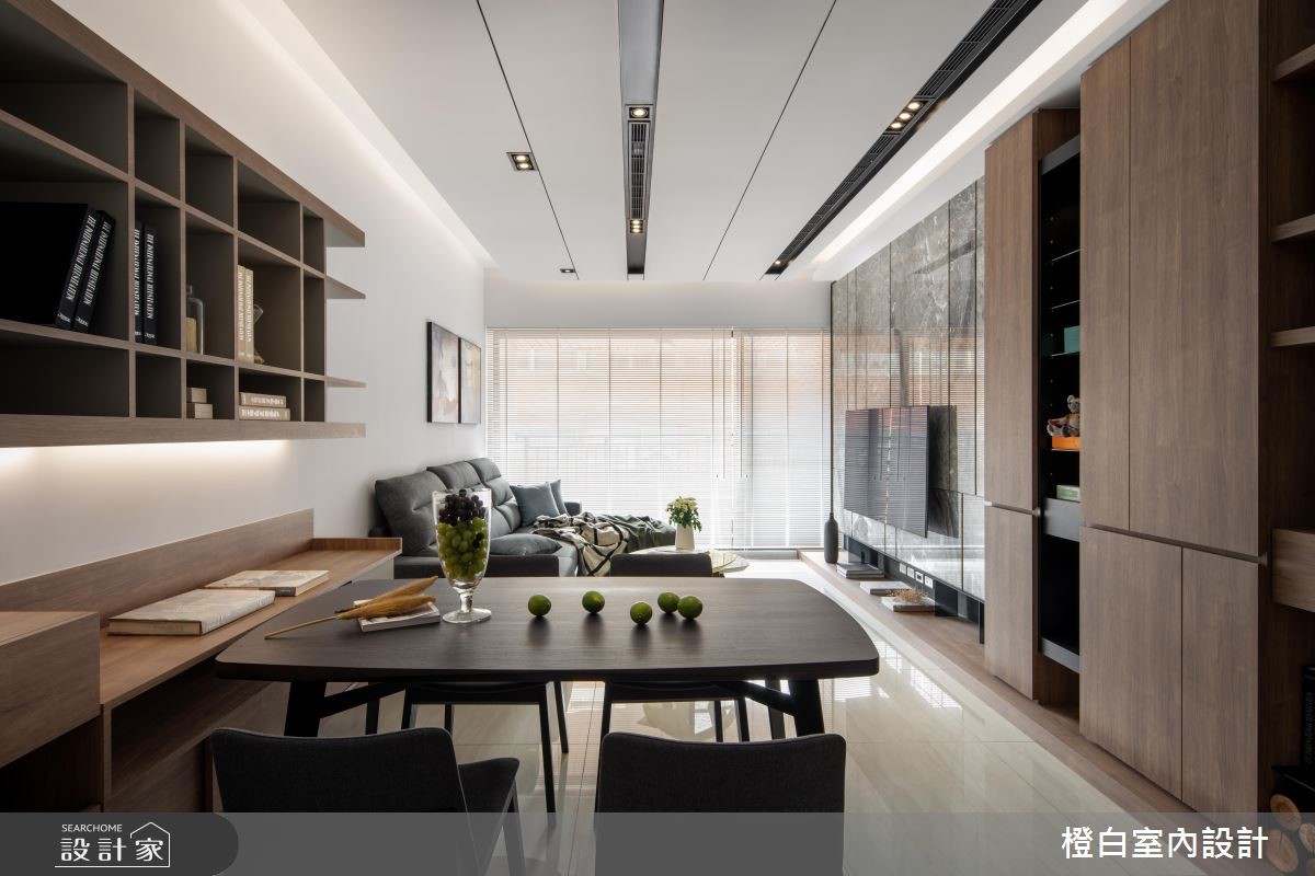 33坪新成屋(5年以下)＿現代風餐廳案例圖片＿橙白室內裝修設計工程有限公司＿橙白_68百城歡璽之5
