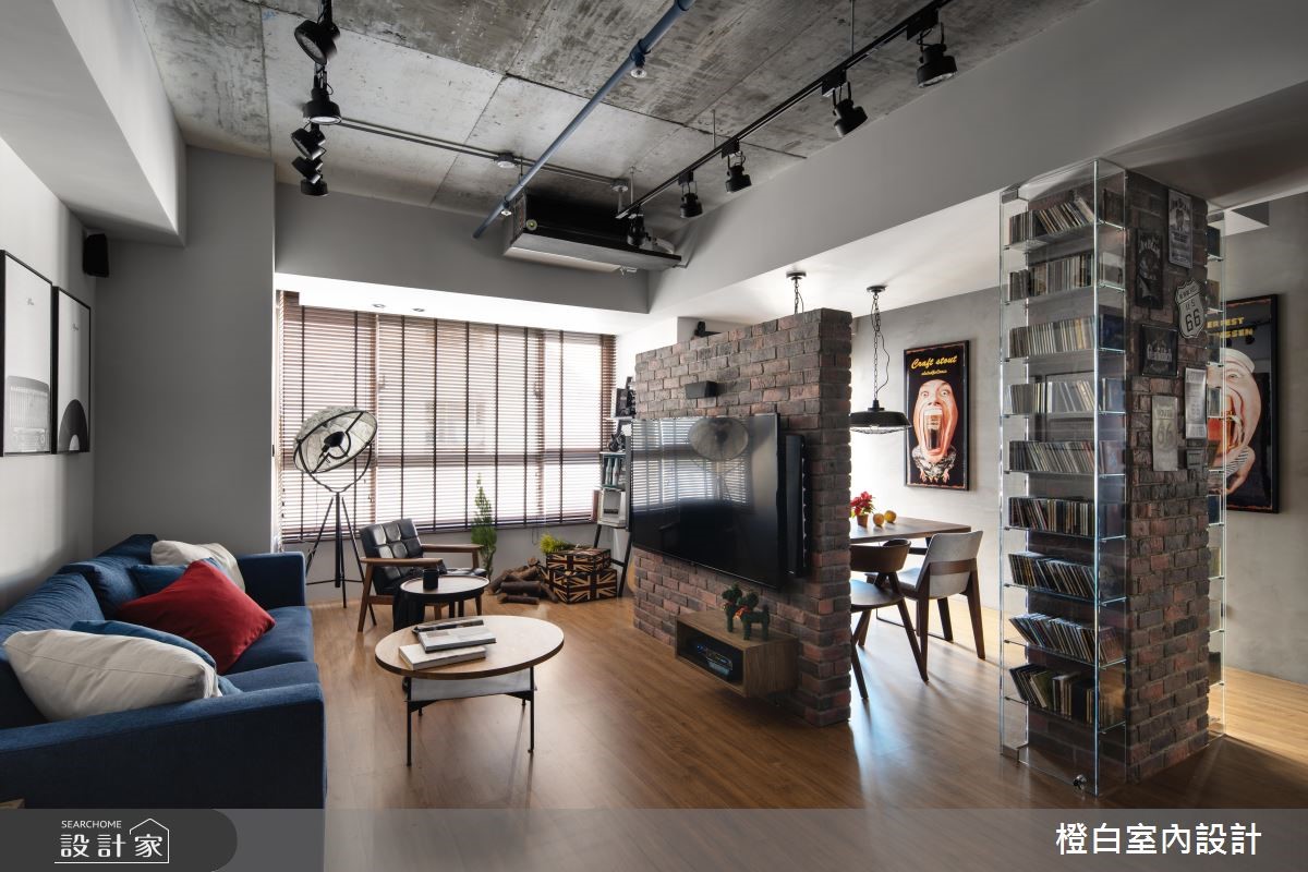 30坪中古屋(5~15年)＿混搭風客廳案例圖片＿橙白室內裝修設計工程有限公司＿橙白_69當代藝術之3