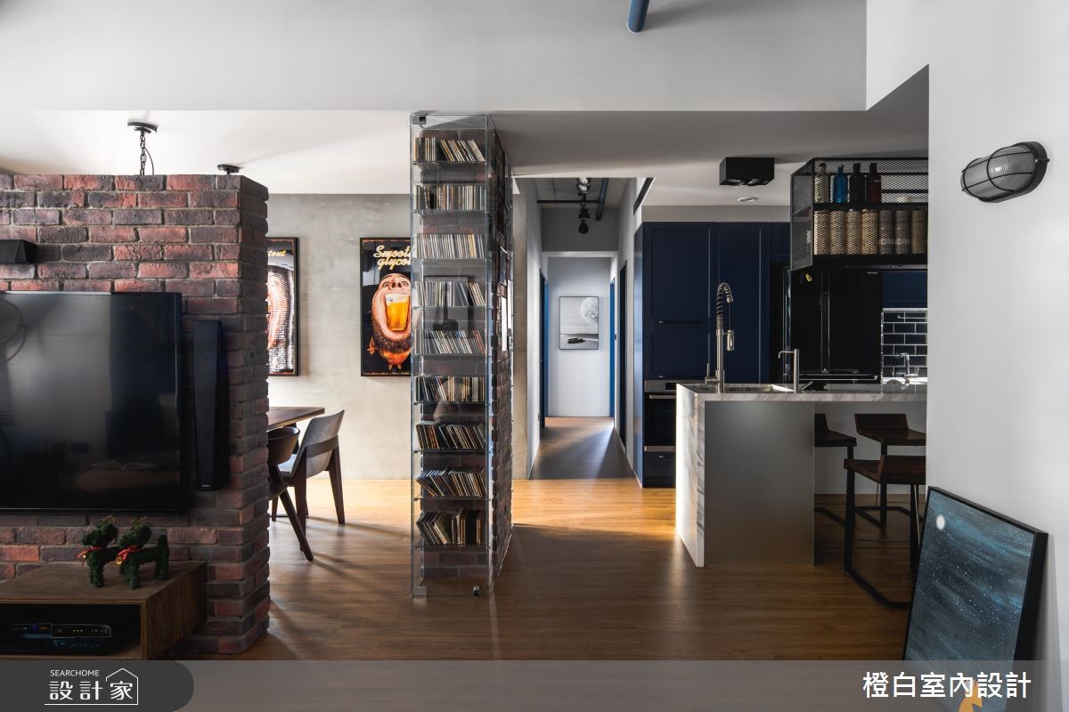 30坪中古屋(5~15年)＿混搭風客廳案例圖片＿橙白室內裝修設計工程有限公司＿橙白_69當代藝術之1