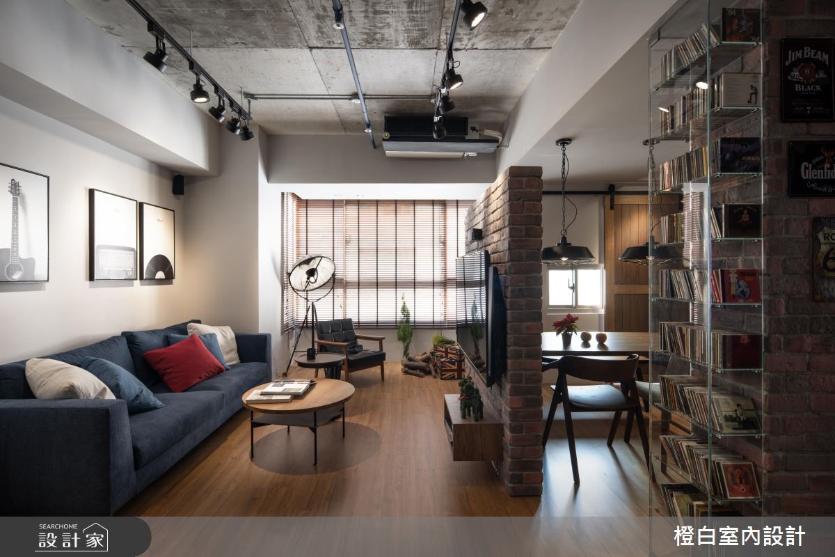 30坪中古屋(5~15年)＿混搭風客廳案例圖片＿橙白室內裝修設計工程有限公司＿橙白_69當代藝術之4