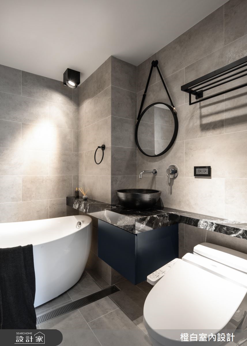 30坪中古屋(5~15年)＿混搭風浴室案例圖片＿橙白室內裝修設計工程有限公司＿橙白_69當代藝術之26