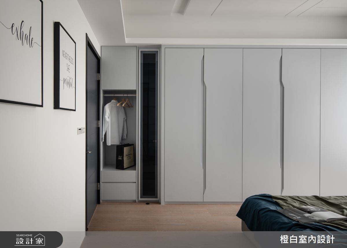 45坪新成屋(5年以下)＿混搭風臥室案例圖片＿橙白室內裝修設計工程有限公司＿橙白_70遠雄牡丹園之20