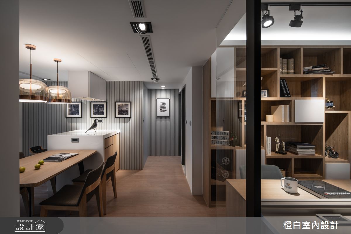 30坪新成屋(5年以下)＿混搭風餐廳書房案例圖片＿橙白室內裝修設計工程有限公司＿橙白_71布拉諾花園之13