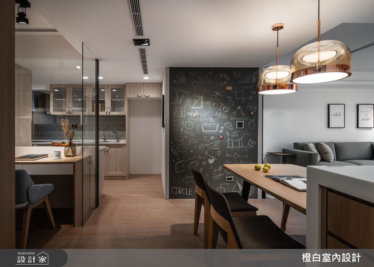30坪新成屋(5年以下)＿混搭風餐廳案例圖片＿橙白室內裝修設計工程有限公司＿橙白_71布拉諾花園之7