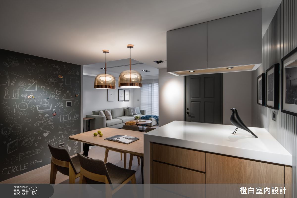 30坪新成屋(5年以下)＿混搭風餐廳案例圖片＿橙白室內裝修設計工程有限公司＿橙白_71布拉諾花園之9