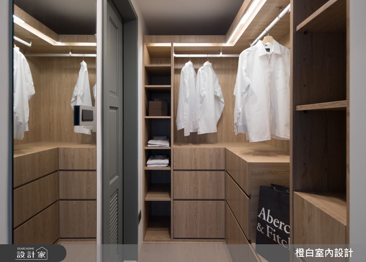 30坪新成屋(5年以下)＿混搭風更衣間案例圖片＿橙白室內裝修設計工程有限公司＿橙白_71布拉諾花園之25