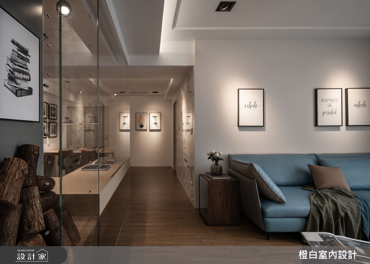 32坪中古屋(5~15年)＿混搭風客廳案例圖片＿橙白室內裝修設計工程有限公司＿橙白_72世界之藝之3