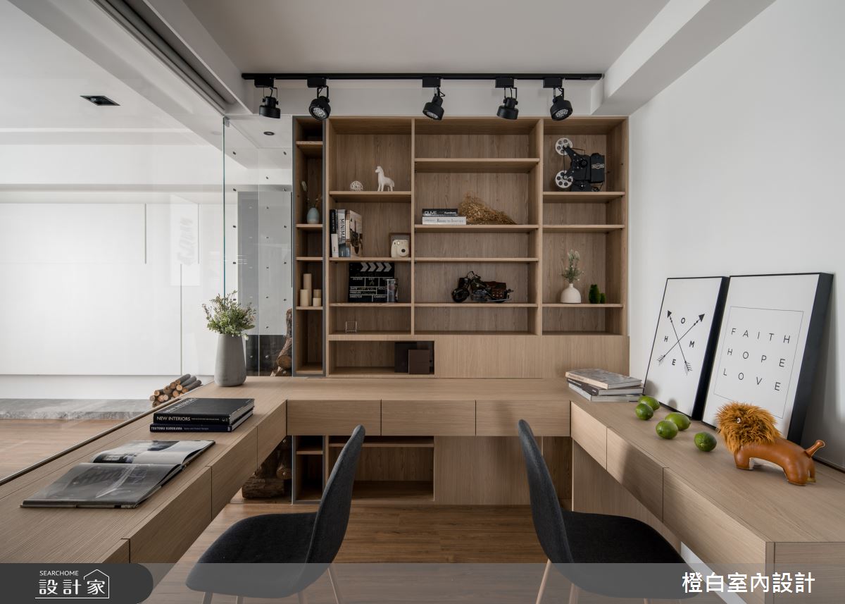 32坪中古屋(5~15年)＿混搭風書房案例圖片＿橙白室內裝修設計工程有限公司＿橙白_72世界之藝之16